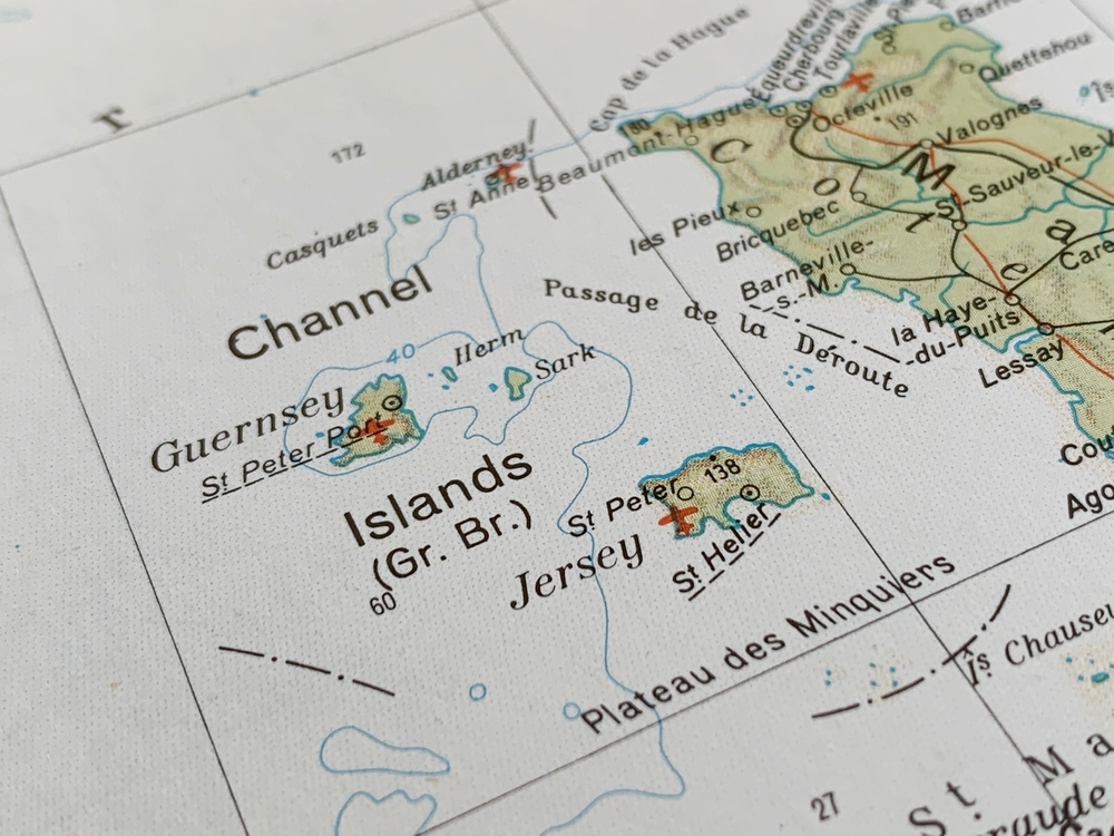 Map,Showcases,Guernsey,And,Jersey,,The,Channel,Islands,,Known,For